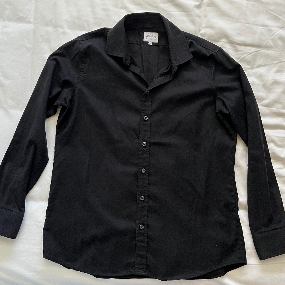 Kirrin Finch Black Buttondown, Sz 14